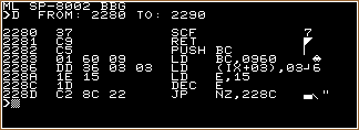 The debugging tool ML SP-8002