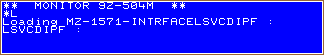 Screenshot of the MZ-1571-interfae