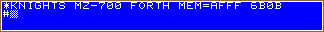 Modified KNIGHT's FORTH