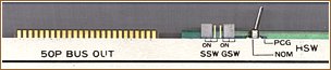 The operation elements of the PCG700