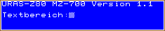 URAS-Z80 MZ-700