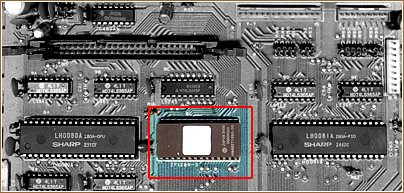 Part of the MZ-800 board 
