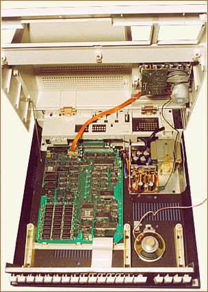 MZ-80A opened with demounted video unit